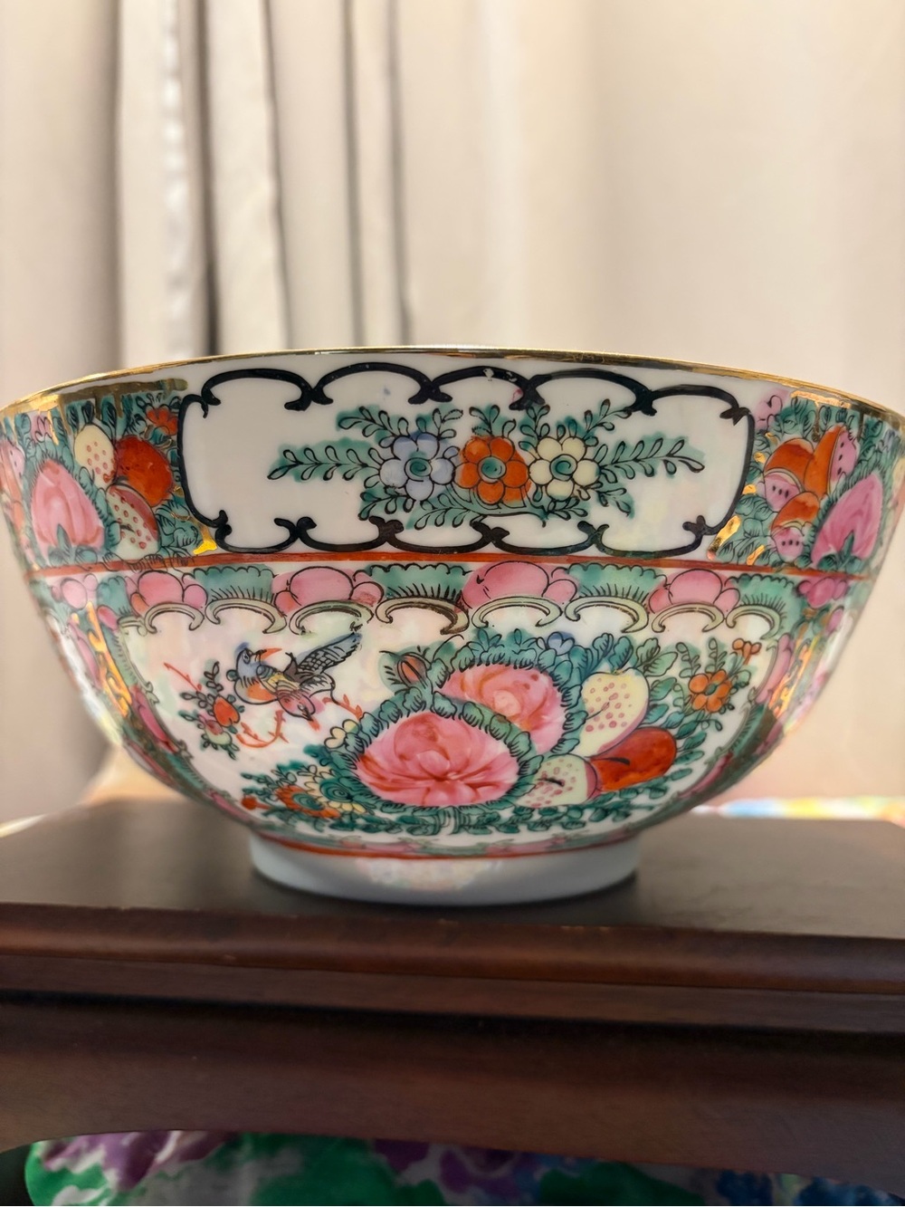 Vintage Rose medallion Bowl